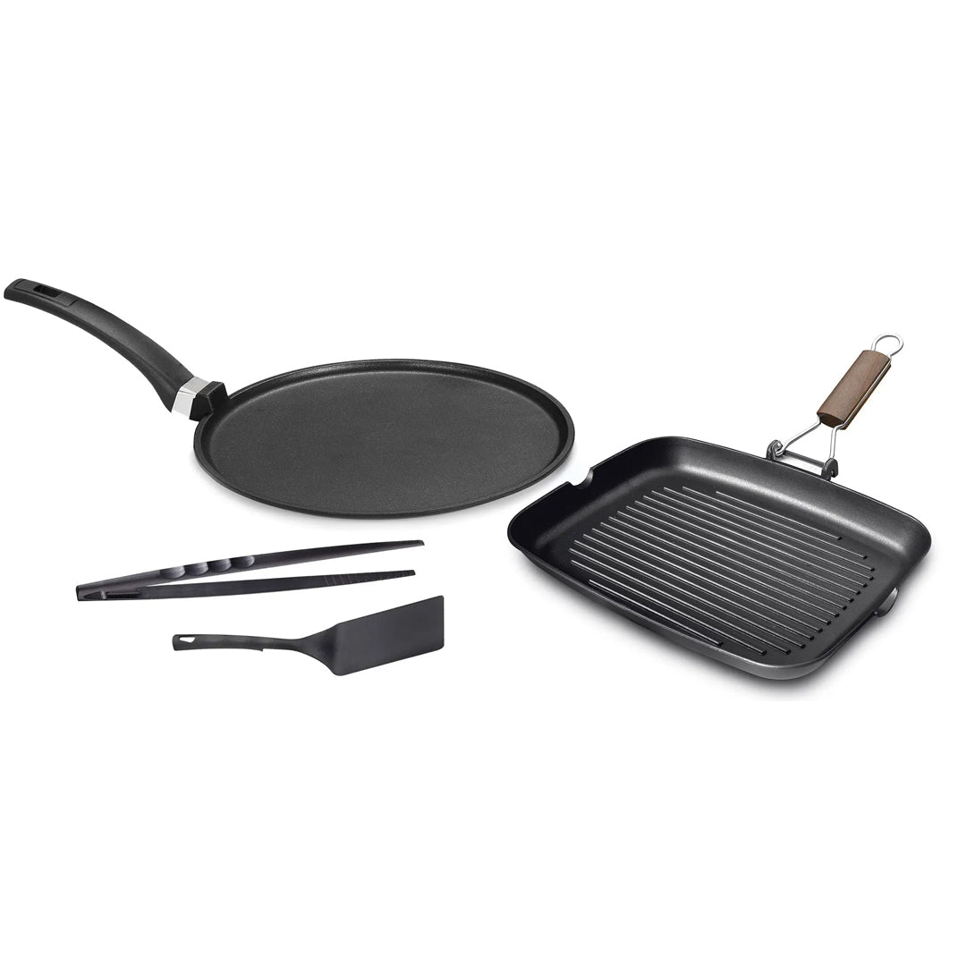 Olympia Hard Cook Die-Cast Aluminium Nonstick Frying Pan, 10.2-Inches