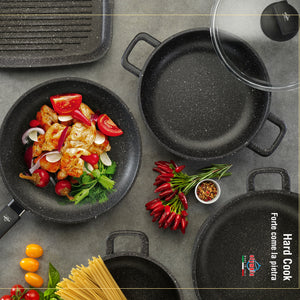 
            
                Load image into Gallery viewer, Olympia Hard Cook Die-Cast Aluminium Nonstick 4-Piece Cookware Set
            
        