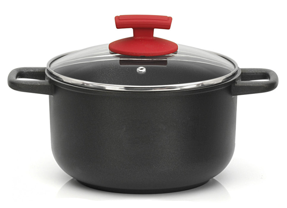 Olympia Love Die-Cast Aluminum Nonstick Casserole With Glass Lid, 7.8-Inches
