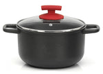 Olympia Love Die-Cast Aluminum Nonstick Casserole With Glass Lid, 9.4-Inches