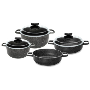 
            
                Load image into Gallery viewer, Olympia Hard Cook Die-Cast Aluminium Nonstick 7-Piece Cookware Set
            
        