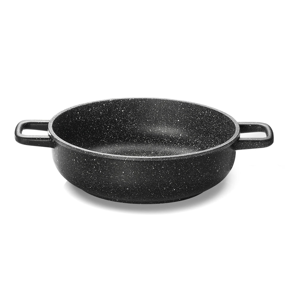 Olympia Hard Cook Die-Cast Aluminium Nonstick Deep Pan, 7.8-Inches