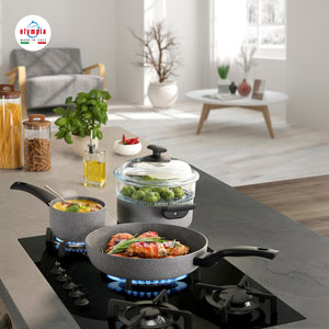 Olympia Rocker Aluminium Nonstick Steamer Pot, 7.8-Inches