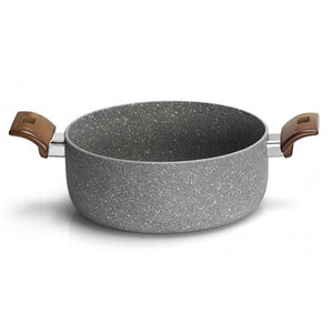Olympia Woody Aluminium Nonstick Casserole With Two Handles, 7.8-Inches