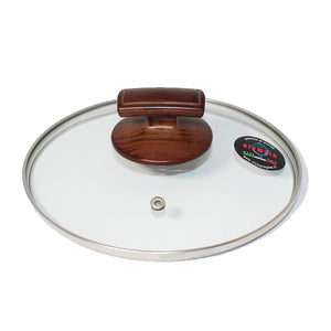 Olympia Woody Glass Lid, 7.8-Inches