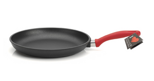 
            
                Load image into Gallery viewer, Olympia Love Die-Cast Aluminum Nonstick Frying Pan with Red Soft Touch Handle, 7.8-Inches
            
        