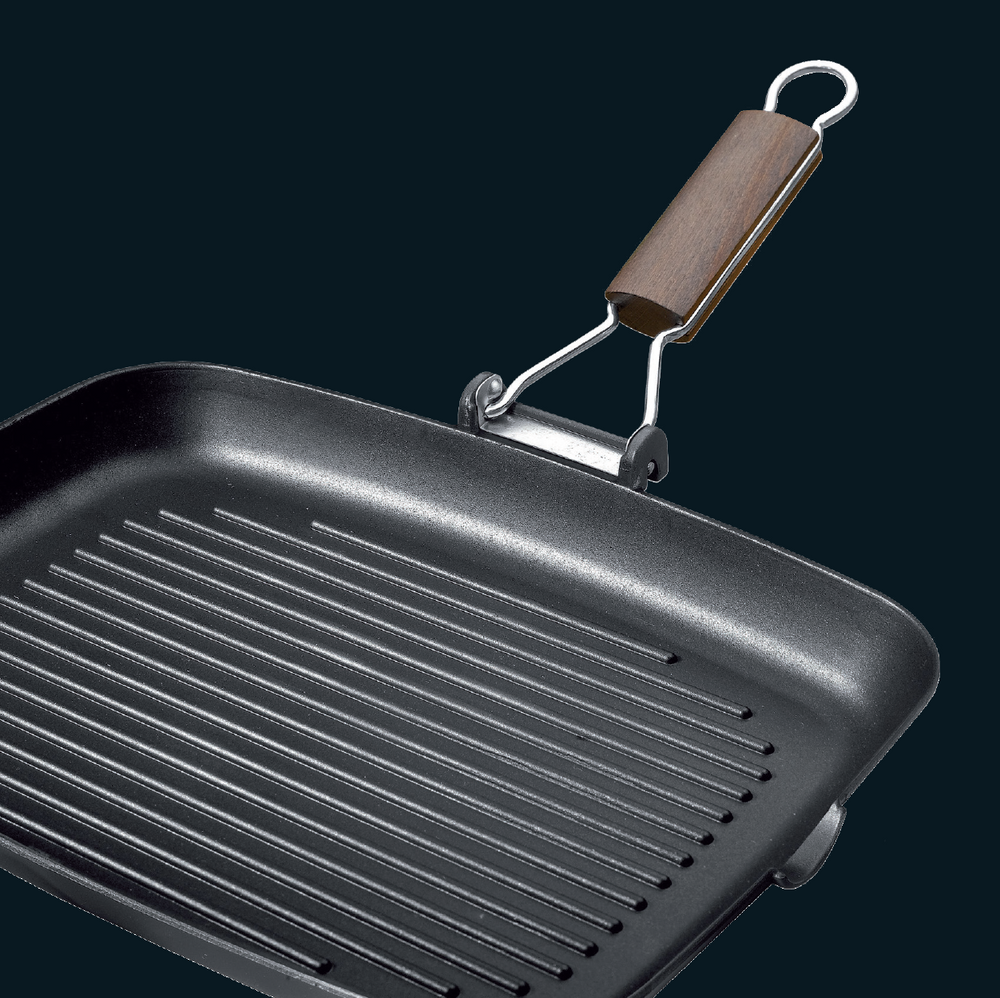 
            
                Load image into Gallery viewer, Olympia Supreme Die-Cast Aluminium Nonstick Grill Pan, 11 x 11-Inches
            
        