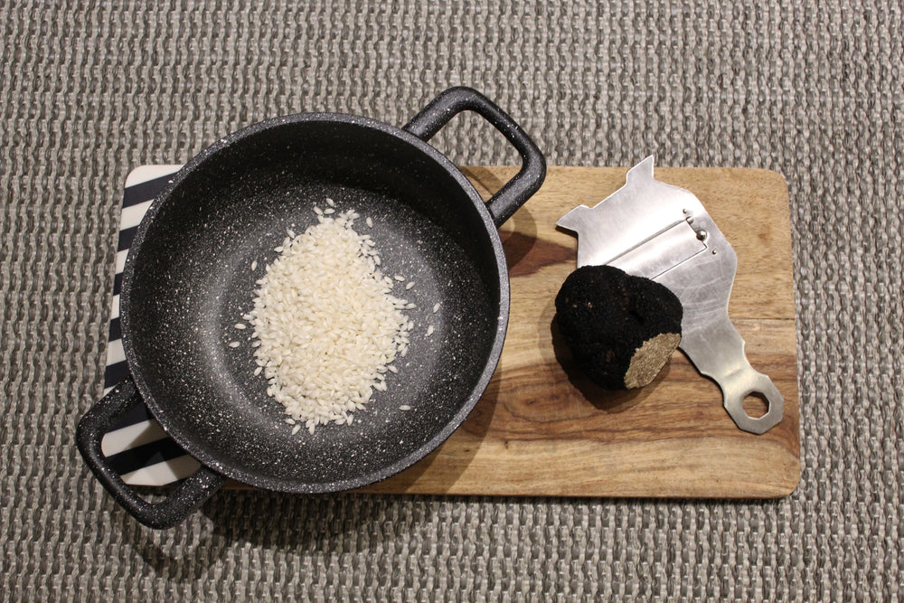 Olympia Hard Cook Die-Cast Aluminium Nonstick Deep Pan, 9.4-Inches