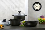 Olympia Supreme Die-Cast Aluminium Nonstick Casserole With Two Handles, 11-Inches